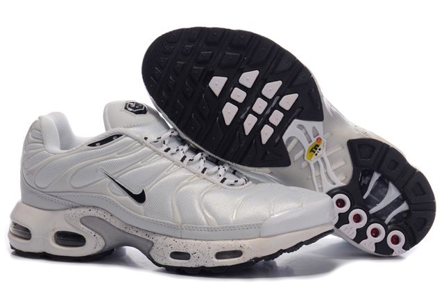 Mens Nike Air Max TN News White Black Shoes